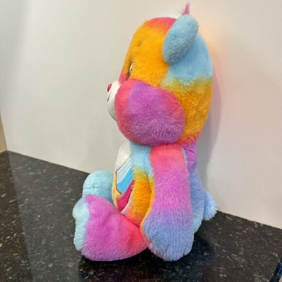 CARE BEARS  13.75” Medium Plush - Dare To Care Rainbow Star Kids Toy Age 4+ - Picture 4 of 10